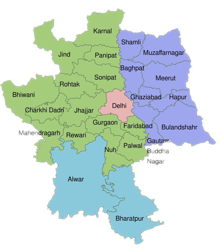 map of Delhi NCR